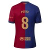 Camiseta de fútbol FC Barcelona Pedri 8 Primera Equipación 2024-25 - Hombre